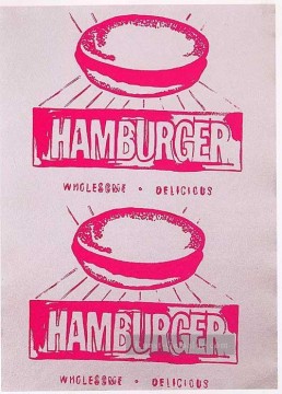 Doppelter Hamburger Andy Warhol Ölgemälde